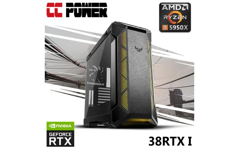 CC Power 38RTX I Gaming PC 5Gen Ryzen 9 5950x w/ RTX 3080 Liquid Cooled