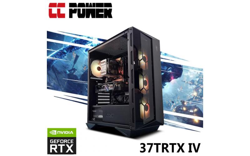 CC Power 37TRTX IV Gaming PC 12Gen Core i7 12-Cores w/ RTX 3070 TI Liquid Cooler