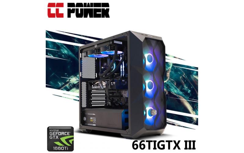 CC Power 66TIGTX III Gaming PC AMD Ryzen 5 6-Cores w/ GTX 1660 TI 6GB DDR6