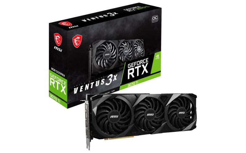 MSI Ventus 3X GeForce RTX 3070 Ti 8GB GDDR6X OC Edition PCI Express 4.0 Video Card