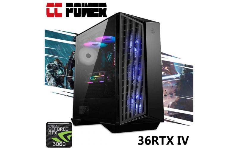 CC Power 36RTX IV Gaming PC 5Gen AMD Ryzen 5 w/ RTX 3060 Custom Air Cooler