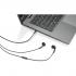 Lenovo 100 in-Ear Headphone Wired w/ Mic Noise Isolating 3 Ear Cup Sizes, Windows, Mac, Android