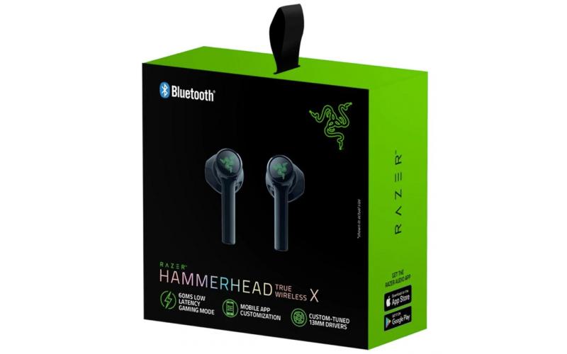 Razer Hammerhead True Wireless X Bluetooth Gaming Earbuds w/ Gaming Mode Built-in Mic & Charging Case