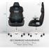 Thermaltake Argent E700 Real Leather Gaming Chair (Storm Black) Design by Studio F∙A∙Porsche