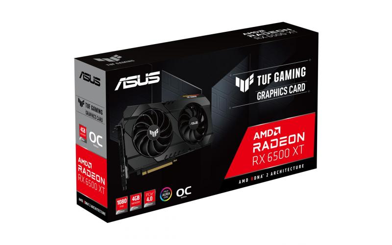 ASUS TUF Gaming AMD Radeon RX 6500 XT 4GB GDDR6 OC Edition Graphics Card