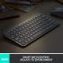Logitech MX Keys MINI Illuminated Wireless & Bluetooth Backlit USB C, PC & Mac , English Layout Graphite