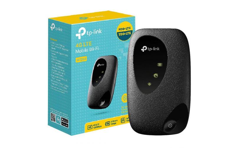 TP-Link M7200 4G LTE Travel Mobile Mi-Fi Hotspot For Up to 10 Devices Rechargeable Battery
