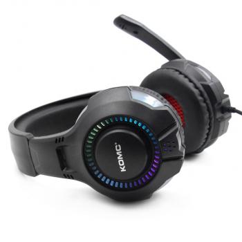 KOMC G301 Wired Computer Gaming Headphone for PC with RGB Flashing Light