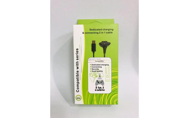 2 in 1 Charging and Data Connecting Cable For Xbox
