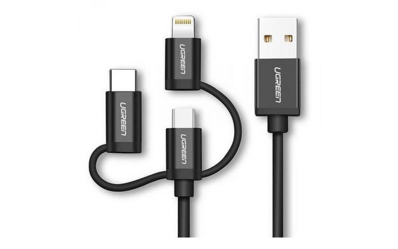 UGREEN US186 3-in-1 Charging & Syncing Cable