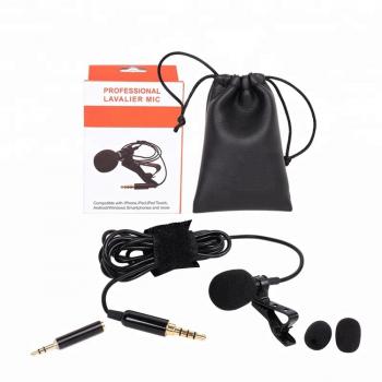 clip Microphone 3.5mm Jack Mini Wired Condenser Microphone