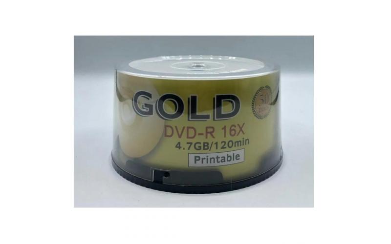 Gold DVD-R Printable 50pcs 4.7GB/120min