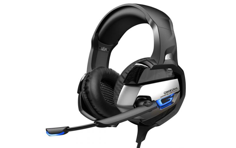 ONIKUMA K5 Gaming Headset with Mic and Noise Cancellation Headphone Gaming with Led Light for Mobile Phone Laptop PS4 PS5 PC XBOX