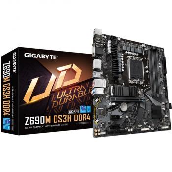 GIGABYTE Z690M DS3H DDR4 LGA 1700, Intel 12th,mATX Motherboard ,M.2, PCIe 4.0, USB 3.2 Gen2 Type-C,2.5GbE LAN