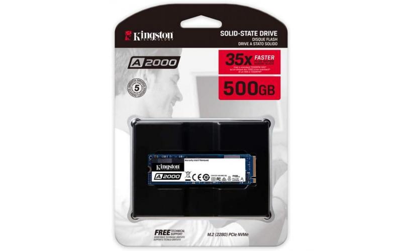 Kingston A2000 M.2 Solid state Drive PCIe NVMe / SSD 500GB