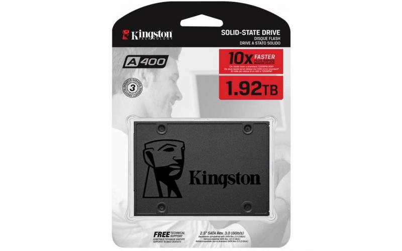 Kingston A400 SATA 3 SSD Solid State Laptop Internal Hard Drives / (SSD) 1.92TB