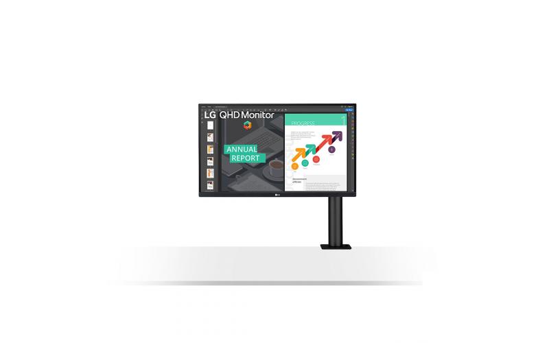 LG 27QN880 QHD Ergo IPS Monitor with USB Type-C