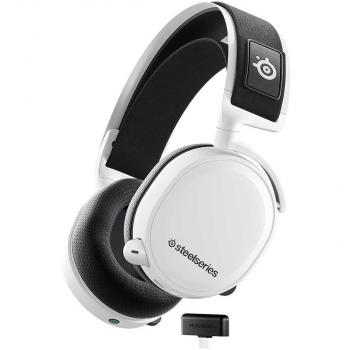 SteelSeries Arctis 7+ Wireless Lossless 2.4 GHz 30 Hour USB-C  7.1 Surround For PC, PS5, PS4, Mac, Android and Switch - White