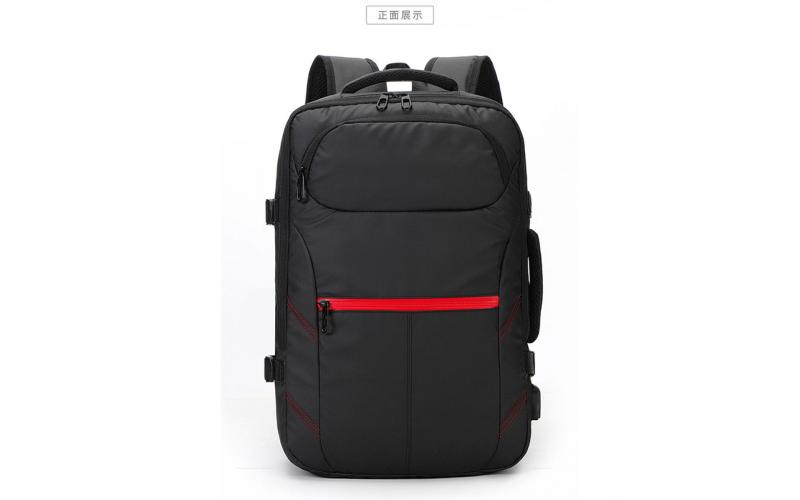 2 IN 1 Backpack & Laptop Bag- Black & Red