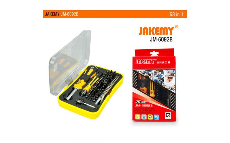 JAKEMY JM-6092B 8-in-1 Bit & Socket Set Ratchet Set Tool Kit