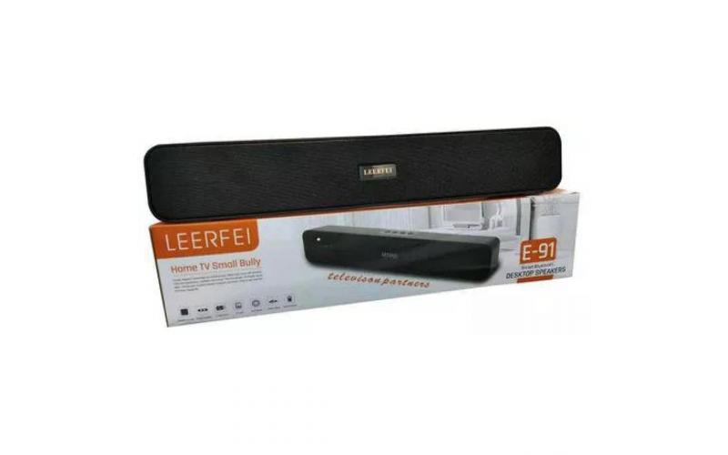 Sound Bar E-91 Smart Bluetooth Desktop Speakers - Black