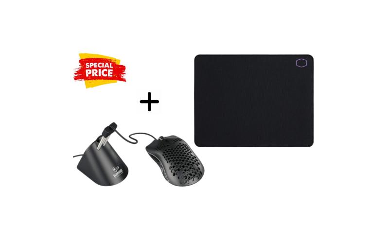 GLORIOUS MODEL (MATTE) GAMING MOUSE 12K DPI + COOLER MASTER MP510-L SOFT MOUSE PAD + GLORIOUS GAMING MOUSE BUNGEE (BUNDLE)