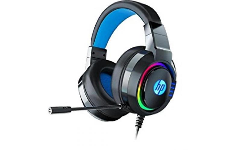 HP DHE-8003UM Stereo 3.5mm Gaming Headset with Microphone & Led
