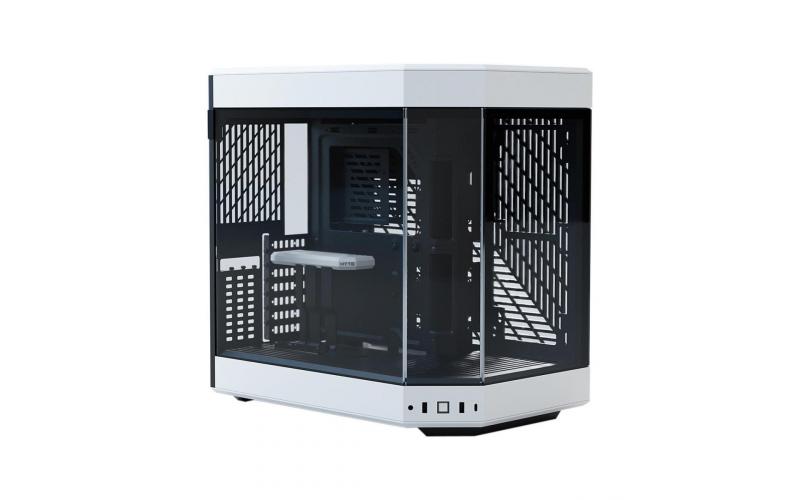 HYTE Y60 Premium Mid-Tower ATX Case (White/Black) w/ 3-Piece Panoramic Tempered Glass Design,3 Pre-Installed Flow Fans & PCIE 4.0 Riser Cable