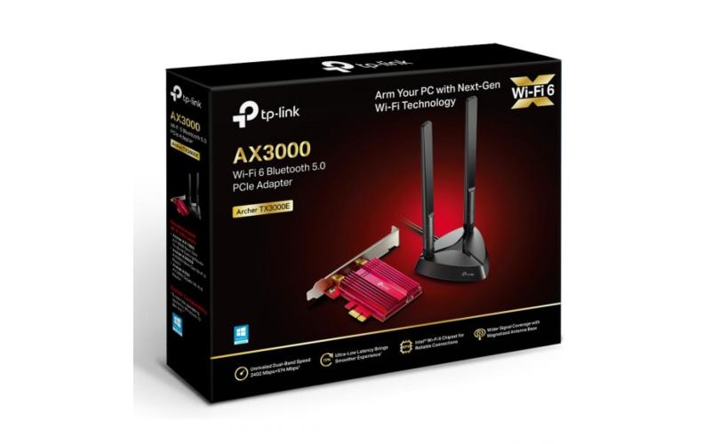 TP-LINK Archer TX3000E AX3000 Dual Band Gigabit Wi-Fi 6 Gaming PCIe Router w/ Bluetooth 5.0