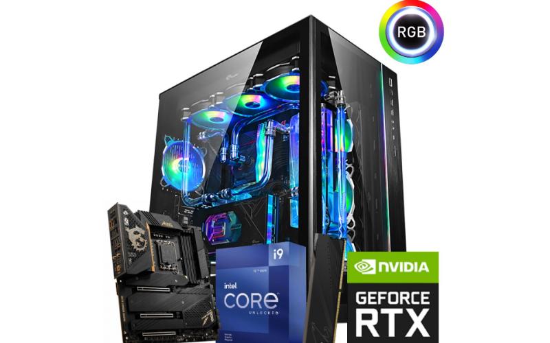 INTEL CORE i9 12900KF // RTX 3090 24GB // 64GB RAM DDR5 - Lian Li Custom Cooled Build