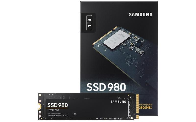 SAMSUNG 980 SSD 1TB PCIe 3.0 M.2 NVMe Read/Write Up To 3,500/3,000 MB/s