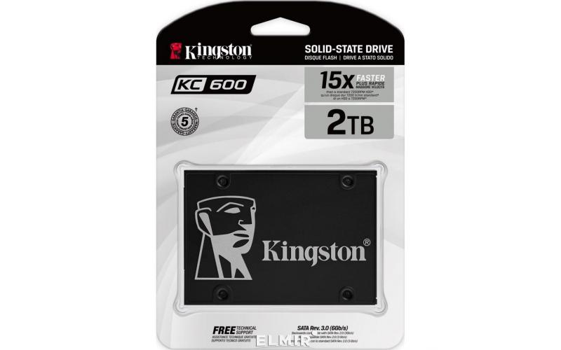 Kingston KC600 SSD 2TB SATA III 2.5Inch 15X Faster