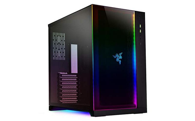 Lian Li O11 Dynamic Razer Edition (Black) Mid Tower Tempered Glass Gaming Case w/ Razer Chroma RGB LEDs