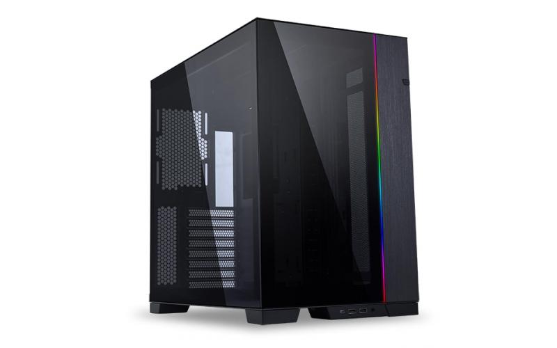 Lian Li O11 Dynamic EVO (Black) Mid Tower Tempered Glass Gaming Case w/ Dual Chassis Mode (Normal & Reverse) & ARGB Front Bar