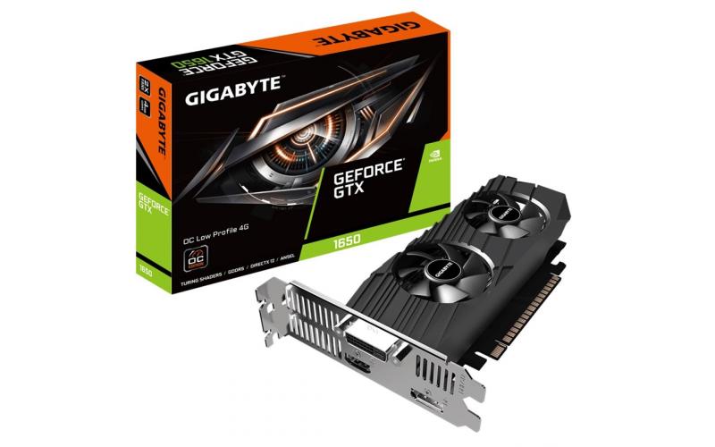 GIGABYTE GeForce® GTX 1650 OC Low Profile GDDR5 4G Dual Fan - Graphics Card