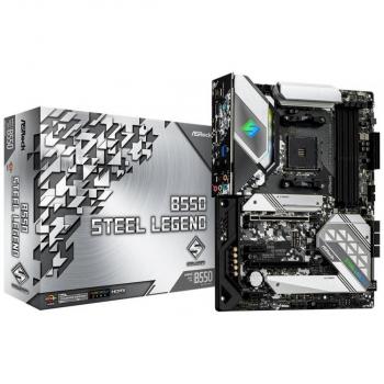 ASROCK AMD B550 Steel Legend RGB Dual M.2 ATX Motherboard