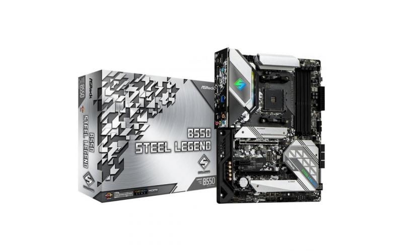 ASROCK AMD B550 Steel Legend RGB Dual M.2 ATX Motherboard