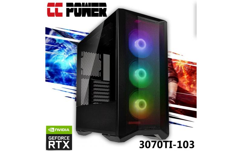 CC Power 3070TI-103 Gaming PC 12Gen Core i7 12-Cores w/ RTX 3070 TI Liquid Cooler