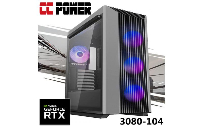 CC Power 3080-104 Gaming PC 12Gen Core i9 16-Cores w/ RTX 3080 10GB + Custom Air Cooling