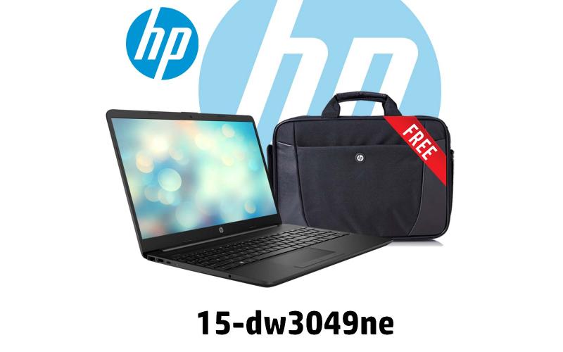 HP 15-dw3049ne (i3-1115G4/4GB-DDR4/256GB NVMe SSD/15.6″ HD LED/DOS)(3G4Q9EA) + HP Free Bag !!
