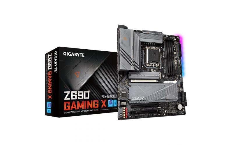 GIGABYTE Z690 GAMING X DDR5 LGA 1700, Intel 12th,ATX Motherboard ,M.2, PCIe 5.0, USB 3.2 Gen2X2 Type-C,2.5GbE LAN