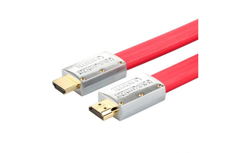 ULT-unite 4Kx2K UltraHD 2.0 Gold-plated HDMI to HDMI Flat Cable-15m (Red)