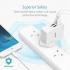 Anker PowerPort 4 Lite 4 Ports Wall Charger 8A 27W WHITE A2042L21