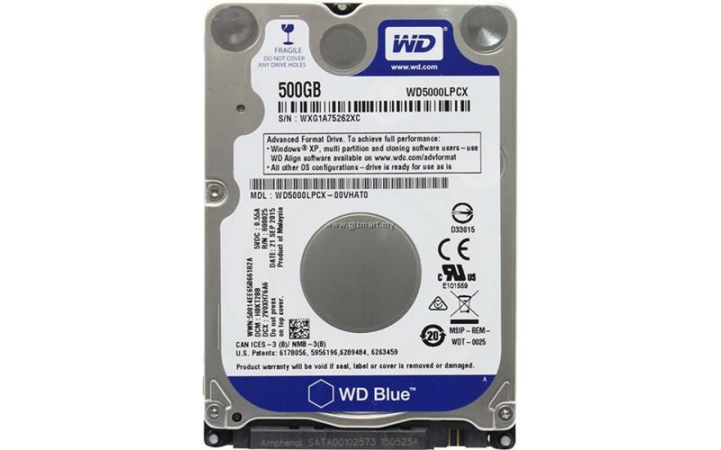 WD Blue HDD 2.5″ 500GB