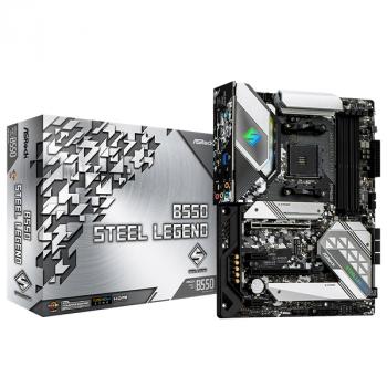 ASROCK AMD B550 Steel Legend RGB Motherboard