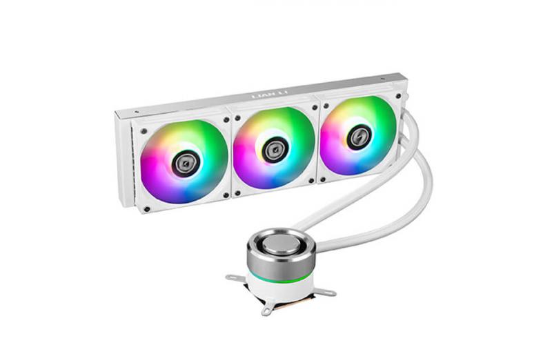 LIAN LI GALAHAD 360mm ARGB CPU Liquid Cooler – White Edition