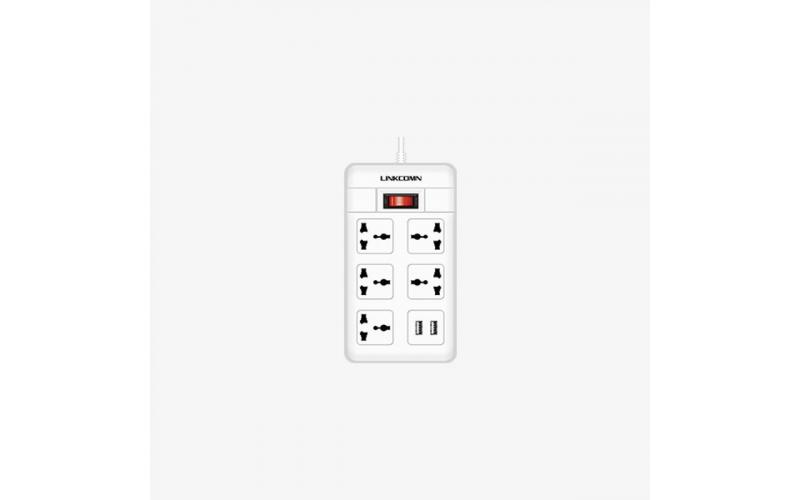 LINKCOMN LC-PS423 EU 2M 4-SOCKETS 2-USB