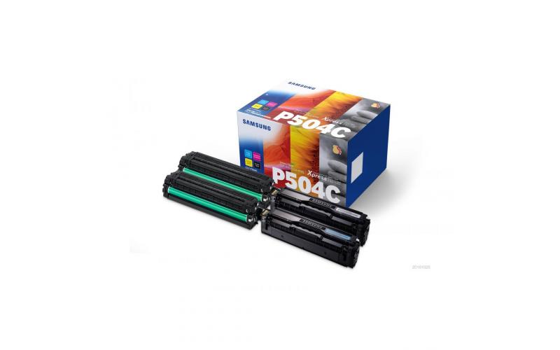 Samsung CLT-P504C CAN /YELLOW/MAGENTA/BLACK Standard Yield Toner Cartridge (Pack of 4) SU401A (Original)