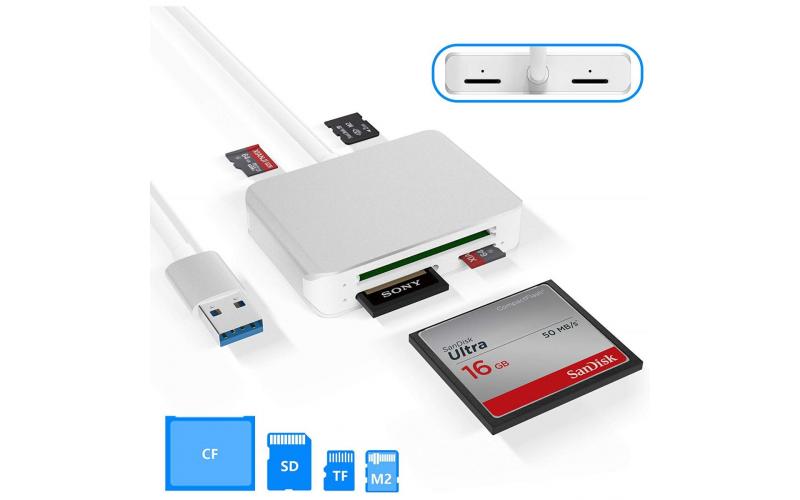 CARD READER ALL IN OINE 7IN1 USB3.0 CF,SD,MICROSD,TF,M2,MS,XD