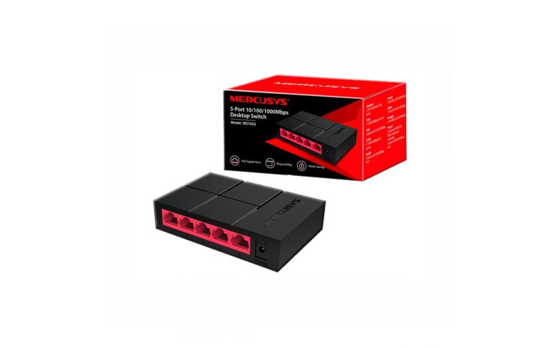 MERCUSYS 5 PORT 10/100/1000 DESKTOP/GIGABIT
